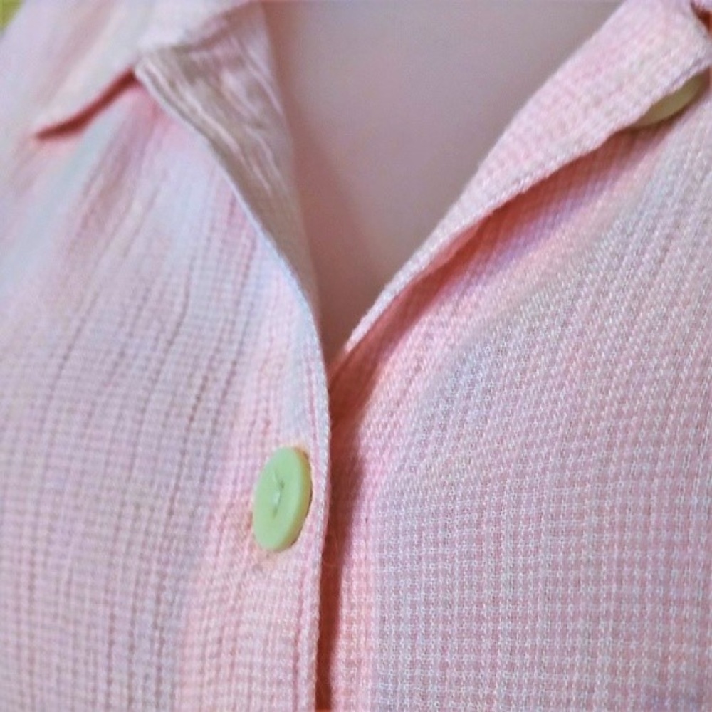 Southern Lady Roll-Sleeve Blouse EUC L/XL - Picture 3 of 7